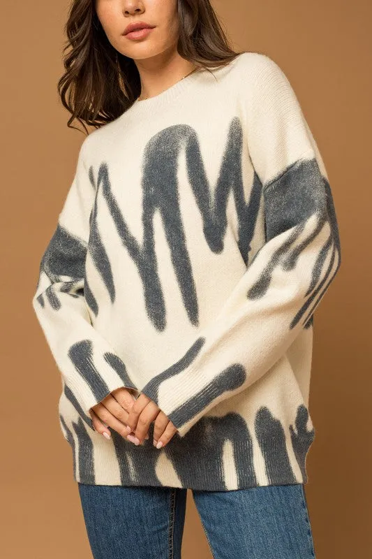 TEEK - Long Sleeve Spray Sweater