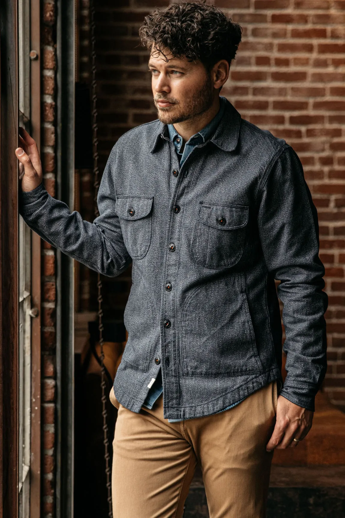 The Anvil Beach Cloth Jacket - Navy