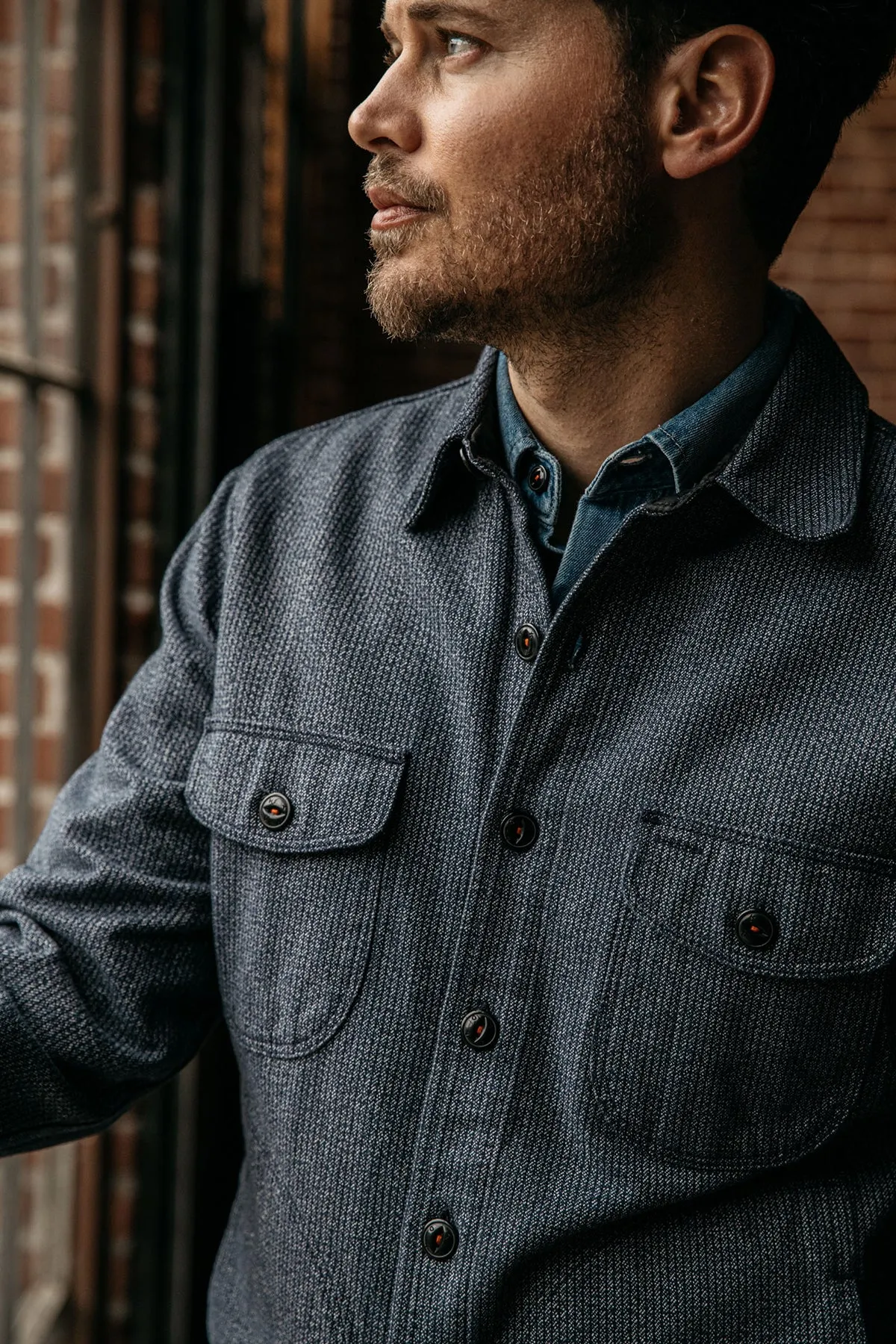The Anvil Beach Cloth Jacket - Navy