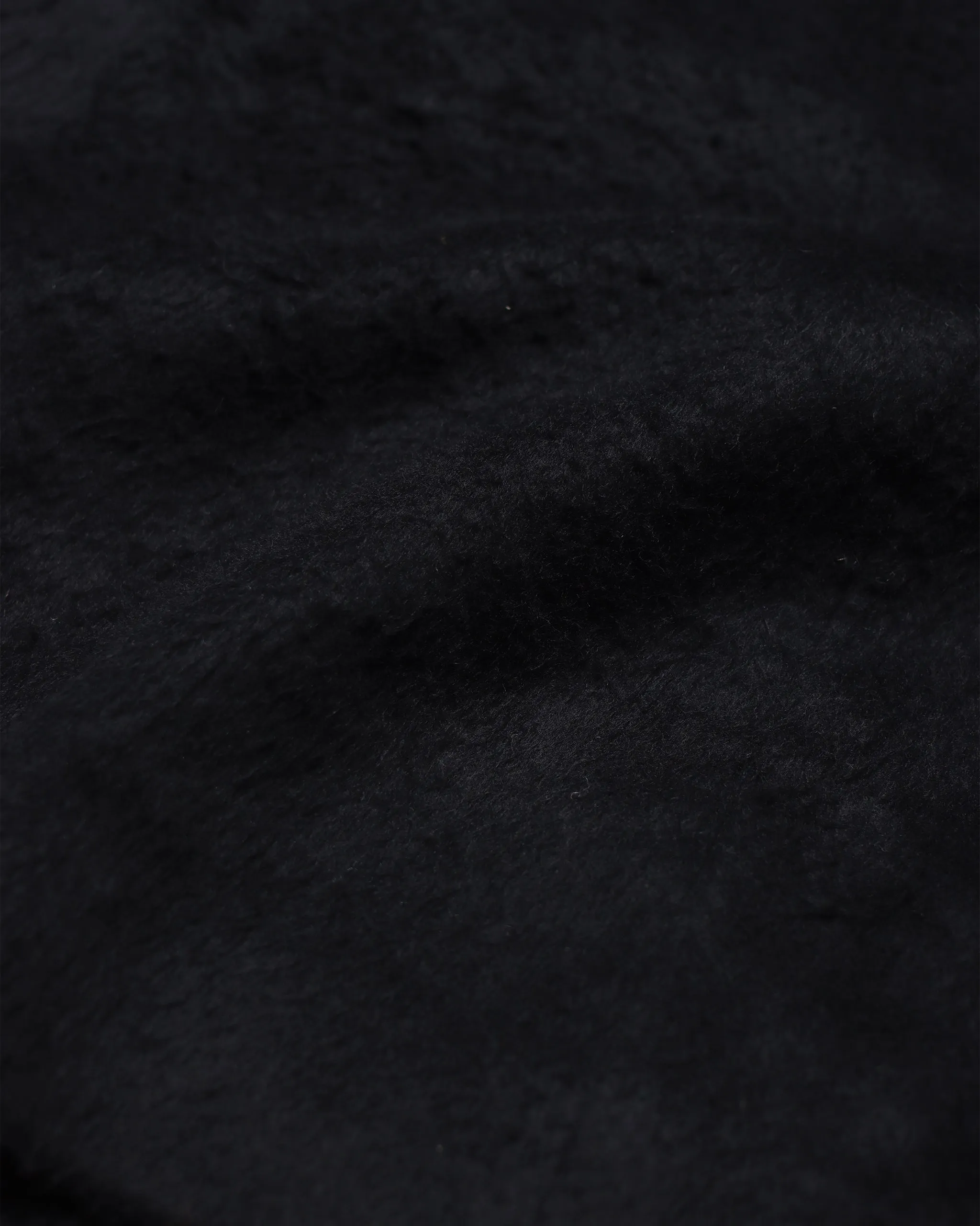 Vico Coat - Black Brushed Pile